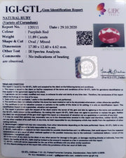 13.19 Ratti Natural Ruby with Govt Lab Certificate-(5661)